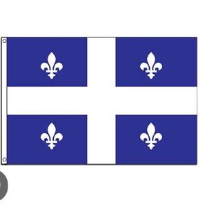 Quebec flag tie or lapel pin: Fleurdelisé of Blue & Silver Fleur-de-lis Pin